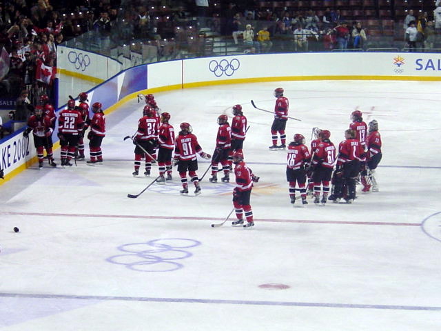 Canada’s women’s ice hockey team at the 2002 Winter Olympics; hockey is one of the two sports discussed in this record.