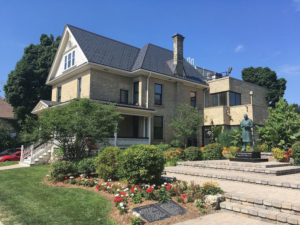 Banting House in London, Ontario, photographed in 2017; a house associated with Frederick Banting, not the laboratory where the research was done.