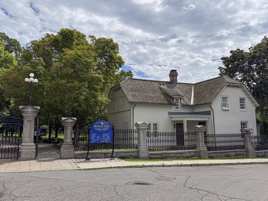 The gatehouse at Rideau Hall, Ottawa, the Governor General’s official residence, photographed in 2026.