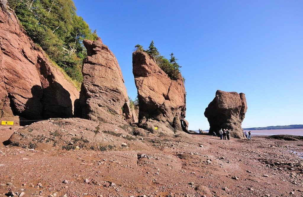 Les rochers Hopewell à marée basse, dans le haut de la baie de Fundy, photographiés en 2008; à l’extérieur du parc national Fundy.