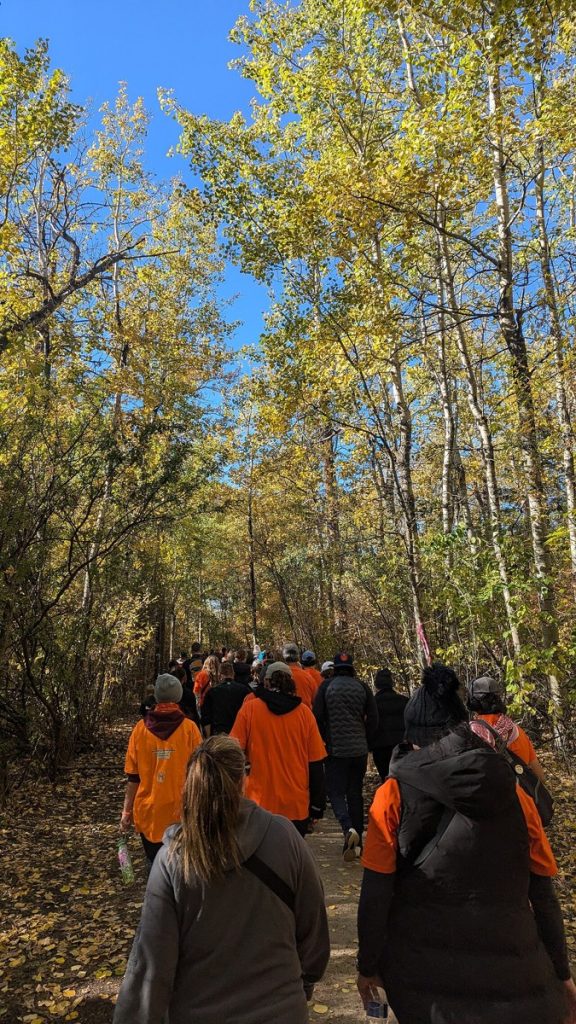 An Orange Shirt Day walk in Edmonton, Alberta, on 30 September 2024.