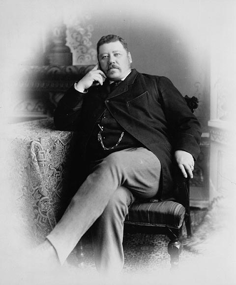 John Norquay, Premier of Manitoba, about 1878.