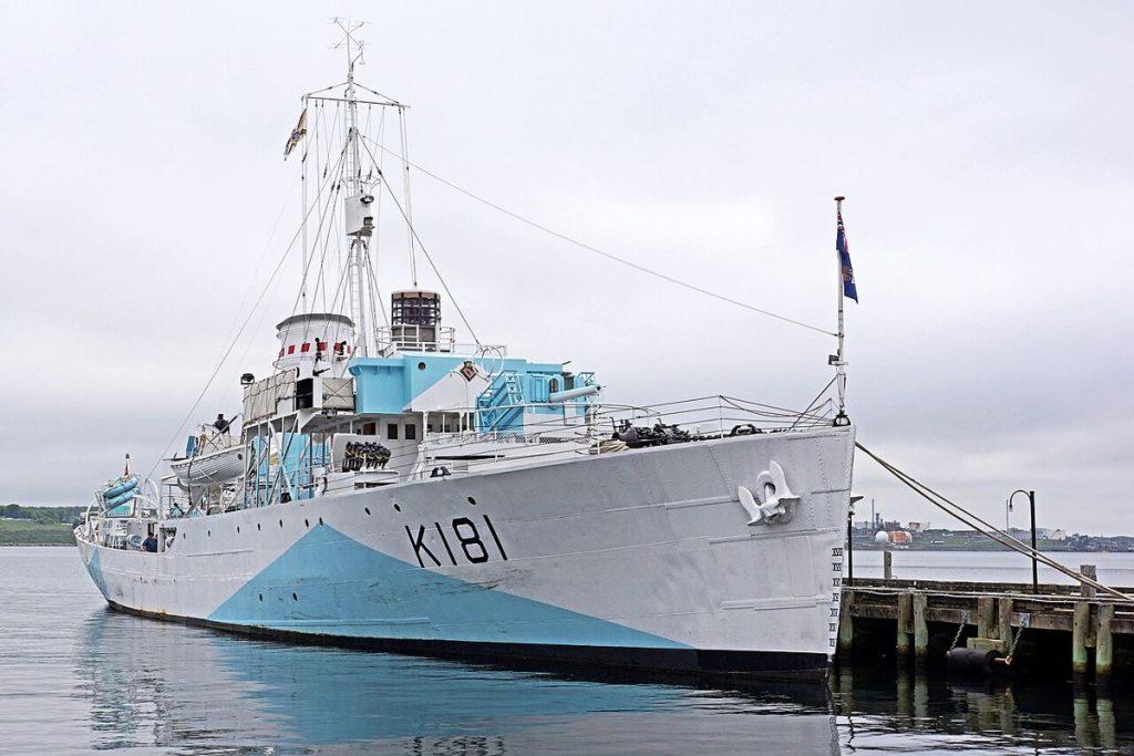 HMCS Sackville, a Second World War corvette preserved in Halifax, photographed in 2012.