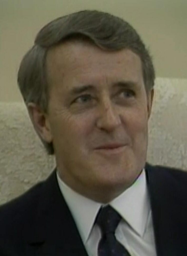 Brian Mulroney in the Oval Office, March 18, 1986.
