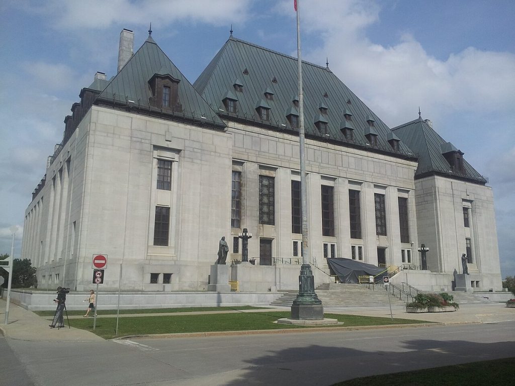 L’édifice de la Cour suprême du Canada, rue Wellington, à Ottawa, photographié en 2014.