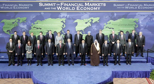 G-20 leaders in Washington, November 15, 2008.