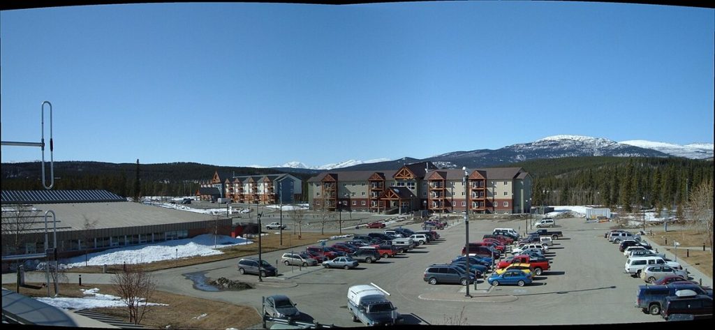 View west from the roof of Yukon College in Whitehorse, 2007; the institution later became Yukon University.
