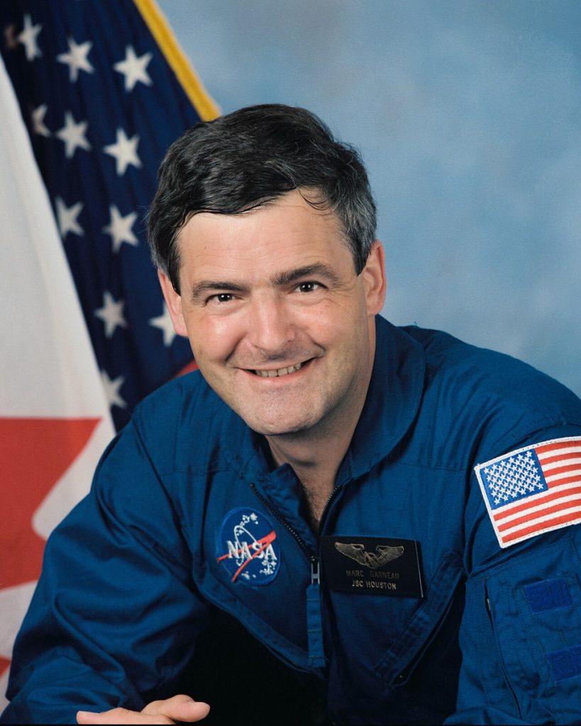 NASA portrait of astronaut Marc Garneau, September 1992.