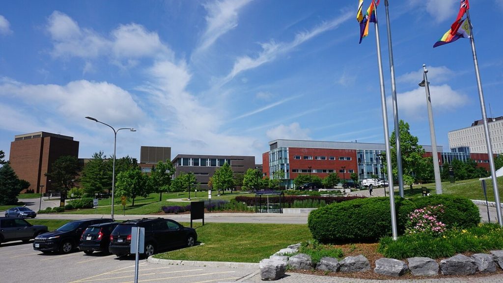 The Waterloo campus of the University of Waterloo.