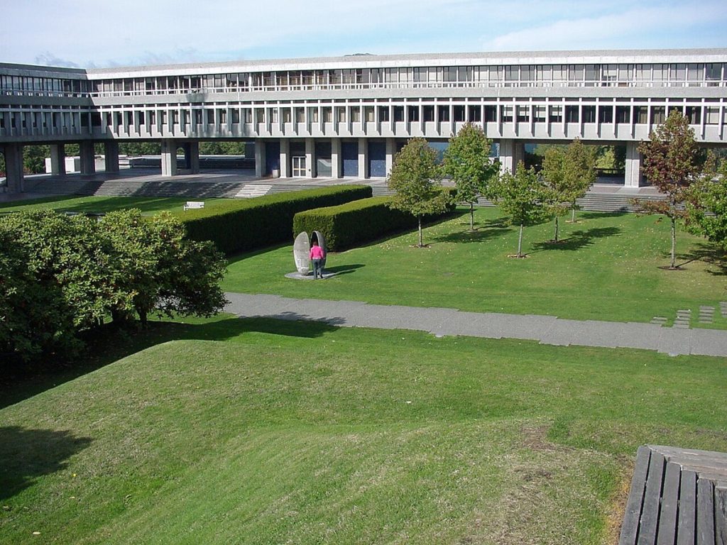 The academic quadrangle, Simon Fraser University.