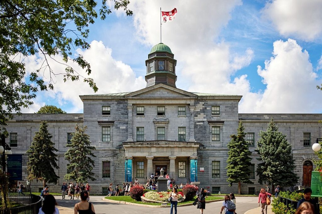 The Arts Building at McGill University, photographed in 2022.