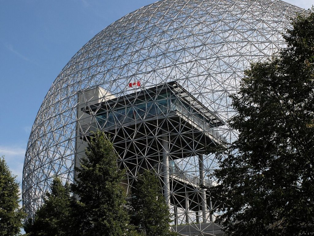 The Biosphere in Montréal, one of Expo 67’s legacy landmarks, photographed in 2017.