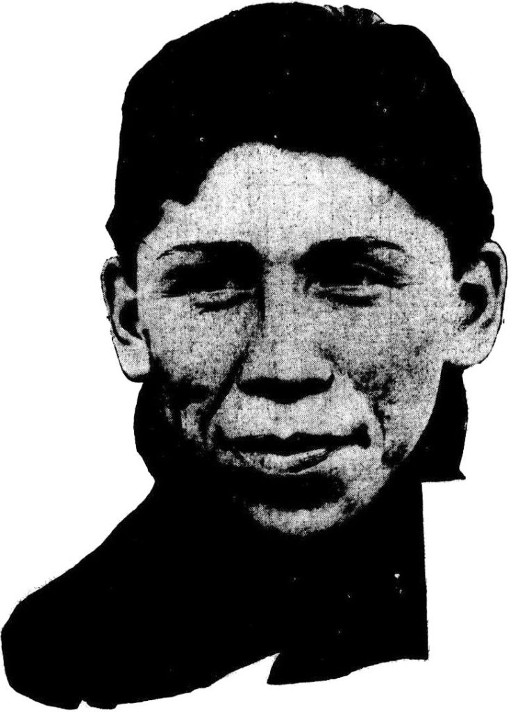 Tom Longboat as pictured in the Boston Post, 19 April 1907.