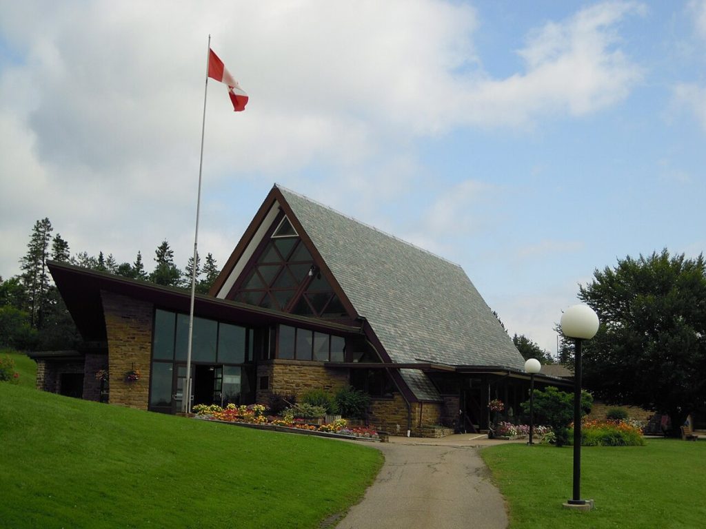 The visitor centre and museum at the Alexander Graham Bell National Historic Site in Baddeck, Nova Scotia, in 2010.