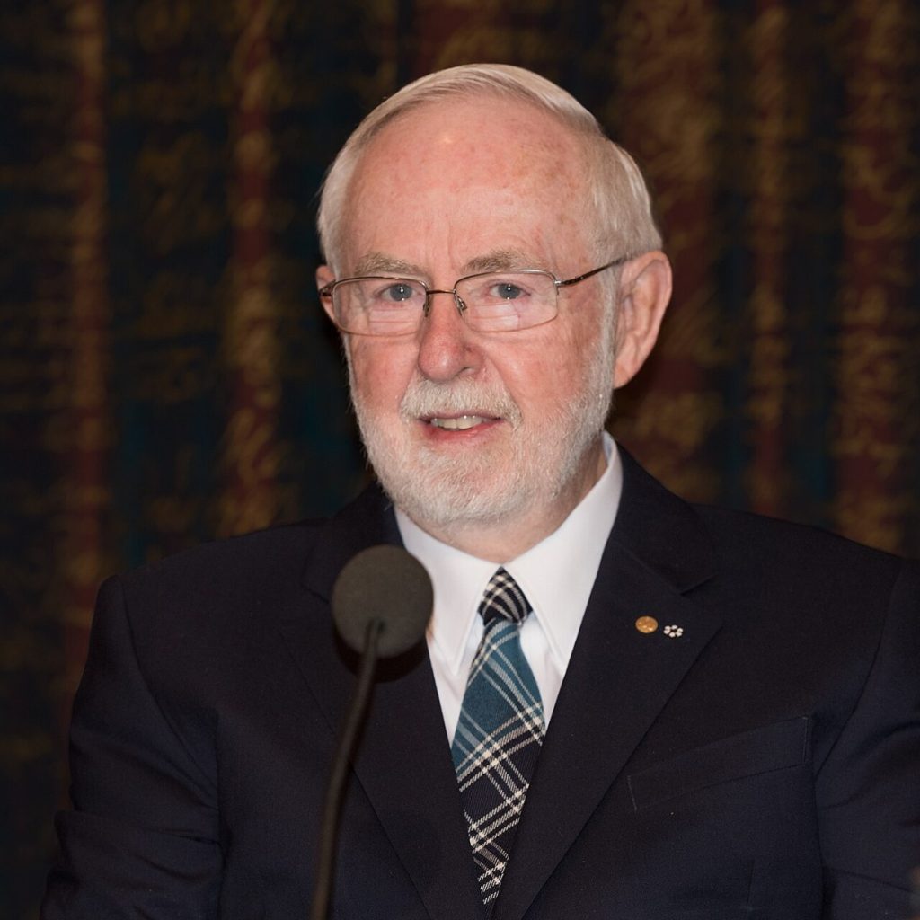 Arthur B. McDonald in Stockholm, December 2015.