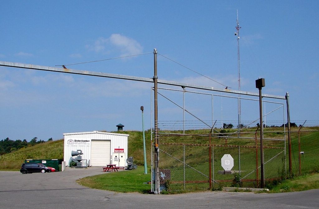 The Diefenbunker’s gate and entrance in Carp.
