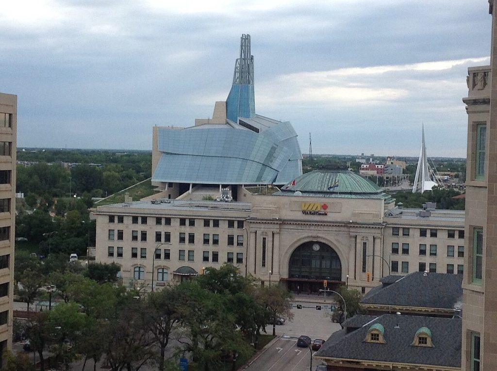 Winnipeg’s Union Station, photographed in 2014.