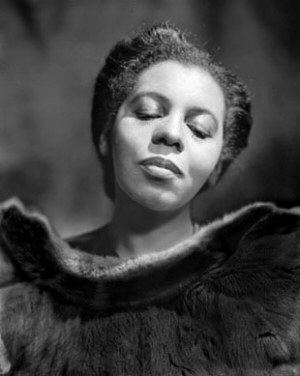 Portia White photographed by Yousuf Karsh in January 1946.