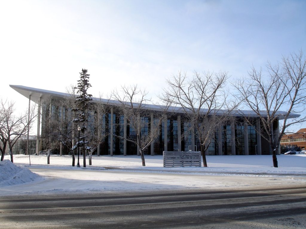 The RCMP Heritage Centre, designed by Arthur Erickson.