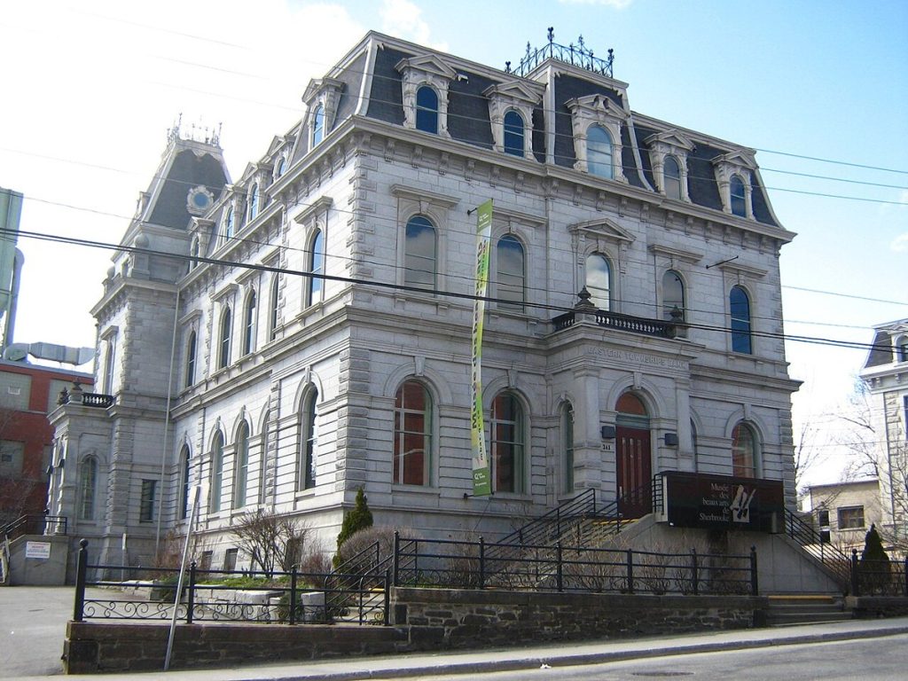 The former Eastern Townships Bank building, home of the museum.