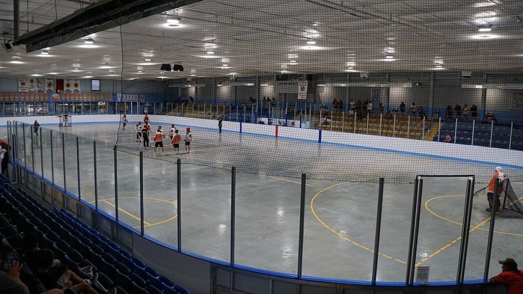 The Six Nations Sports & Cultural Memorial Centre in Ohsweken, Six Nations of the Grand River, in 2024.