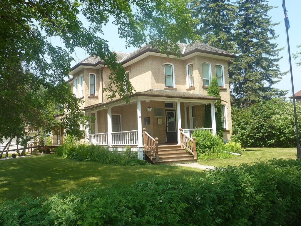 Margaret Laurence House in Neepawa, Manitoba, photographed in 2012.
