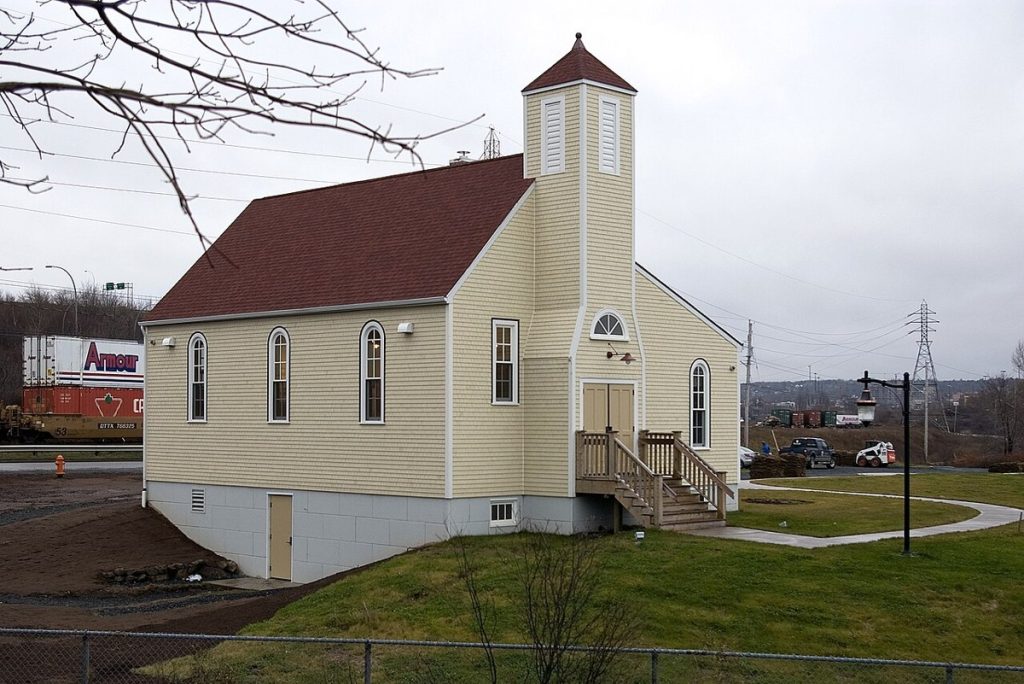 Le musée d’Africville à Halifax, aménagé dans une réplique de l’église Seaview African United Baptist, photographié en 2012.