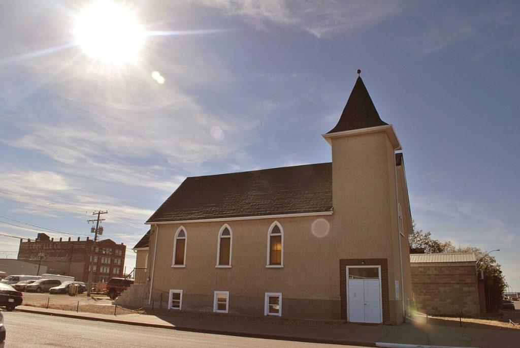 The Chinese United Church in Moose Jaw, Saskatchewan, photographed in 2012.