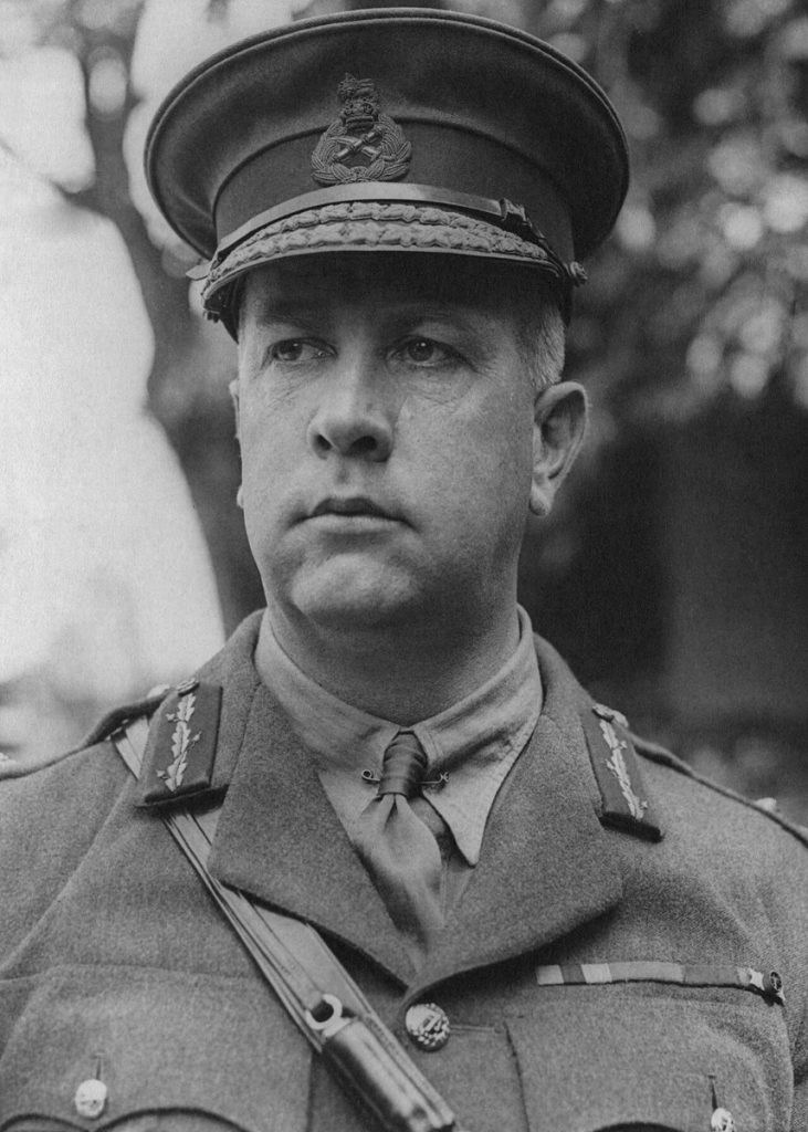 General Currie, commander of the Canadian troops in France, in June 1917.