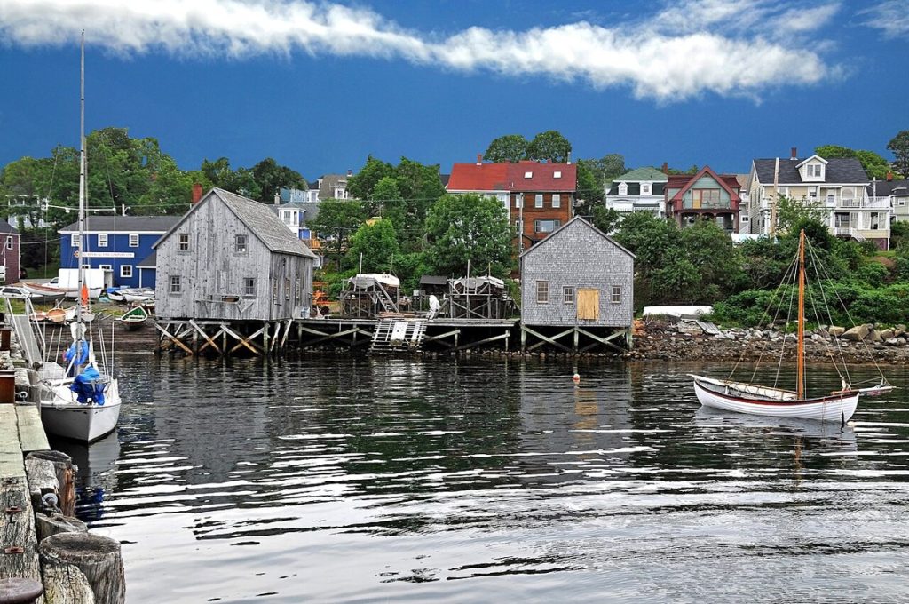 Part of the Lunenburg waterfront, Nova Scotia, photographed in 2011.