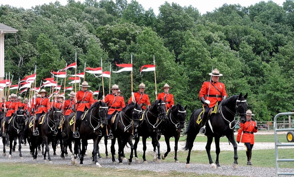 The RCMP Musical Ride performing in 2016.