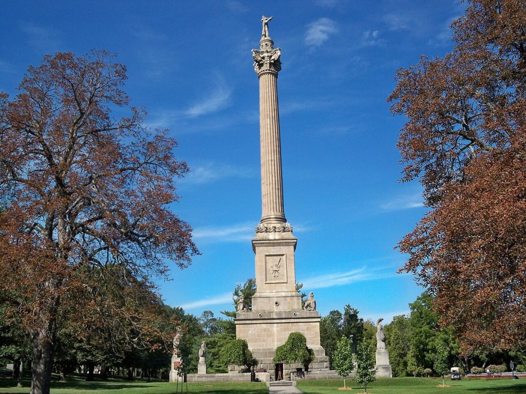 Brock’s Monument at Queenston Heights, Ontario, site of a War of 1812 battle in which the Colored Corps fought, photographed in 2012.