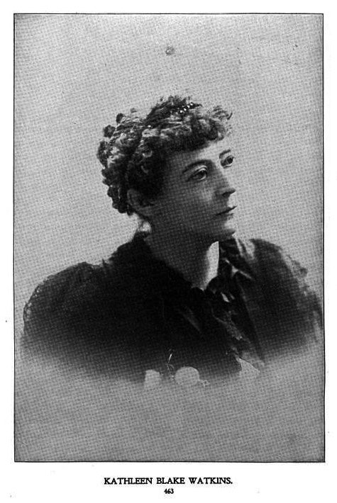 A portrait of Kathleen Blake Coleman, 1896.