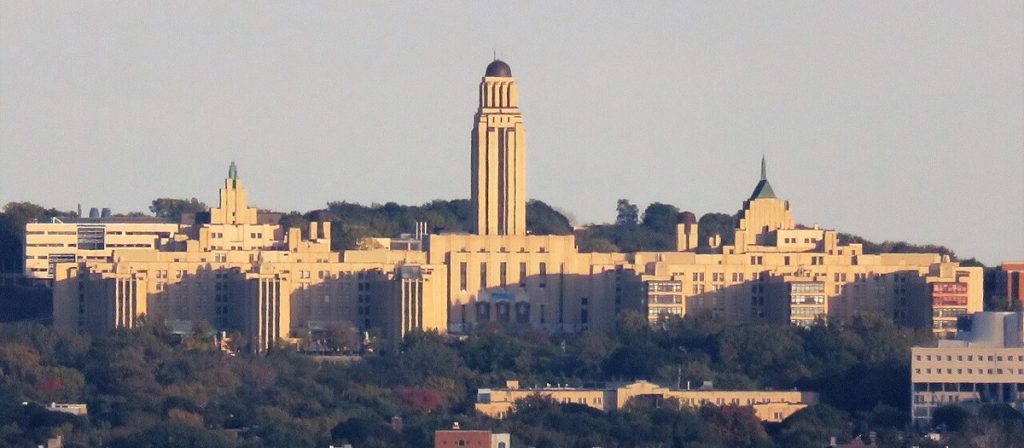 The Roger-Gaudry pavilion of the Université de Montréal, designed by Ernest Cormier, photographed in 2015.