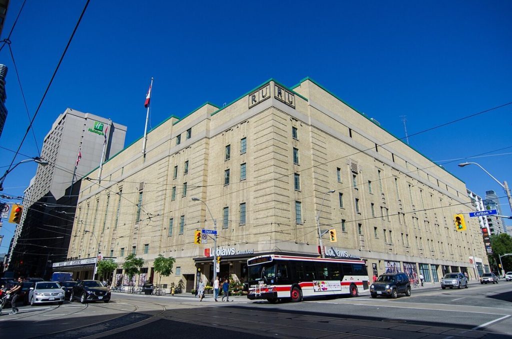Maple Leaf Gardens at Church and Carlton streets, Toronto, photographed in 2016.