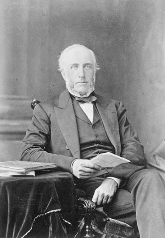 A portrait of George Brown, Father of Confederation.