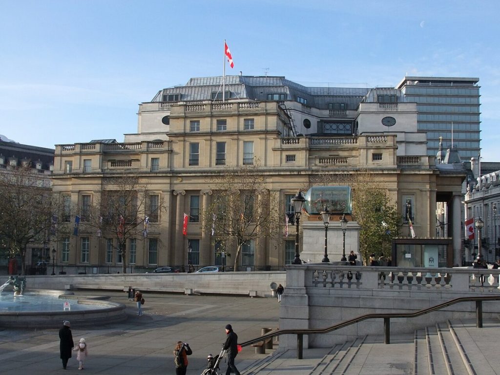 Canada House on Trafalgar Square, London, photographed in 2010.