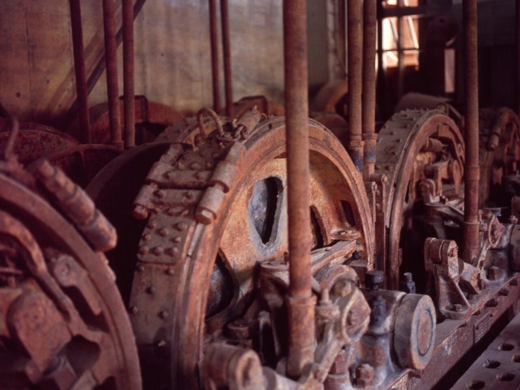 Dredge No. 4 in the Klondike, Yukon, which carries his commemorative plaque, photographed in 2012.