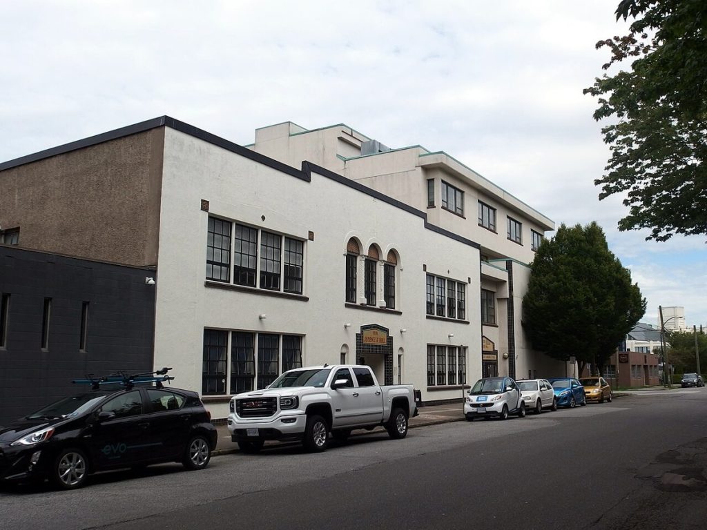 The Vancouver Japanese Language School and Hall on Alexander Street, Vancouver, photographed in 2016.