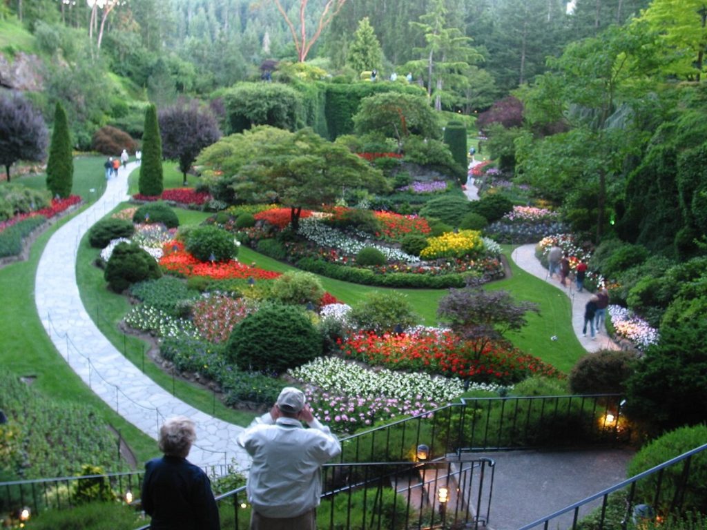 The Sunken Garden at Butchart Gardens, British Columbia, photographed in 2006.