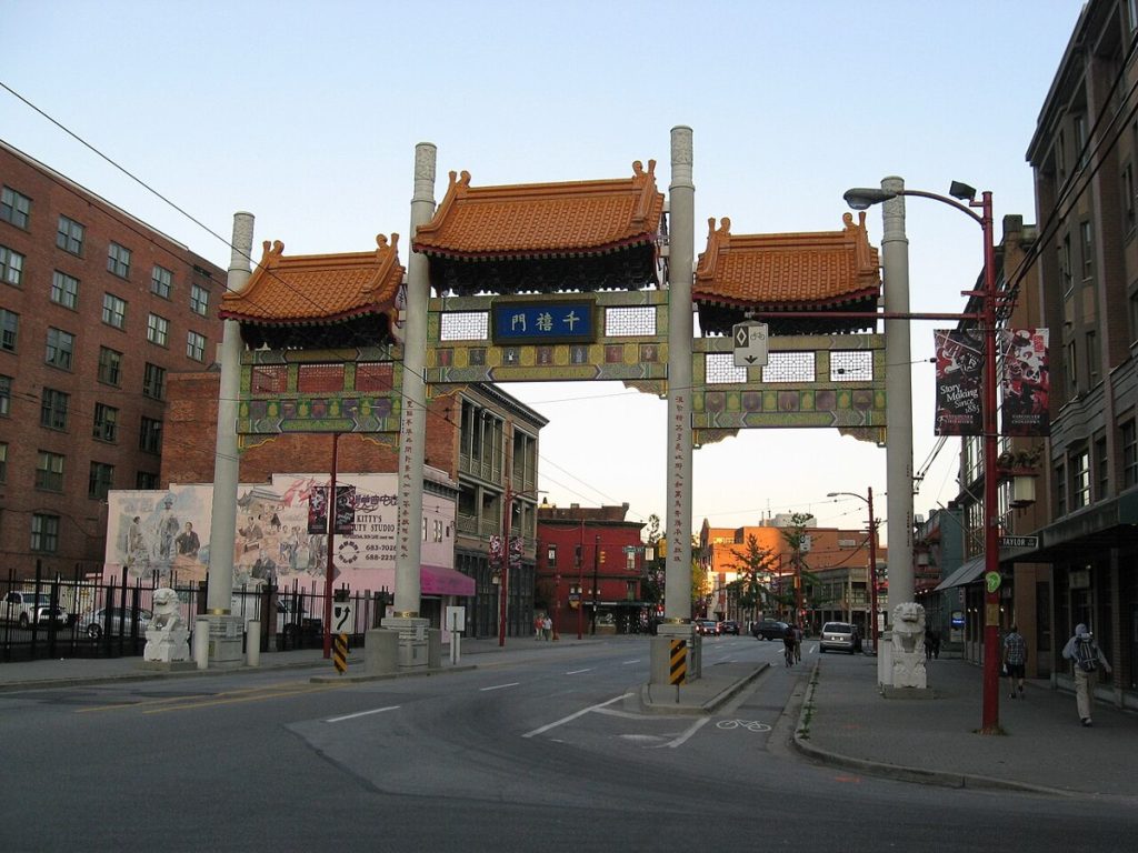 The Millennium Gate on West Pender Street in Vancouver’s Chinatown, photographed in 2012.