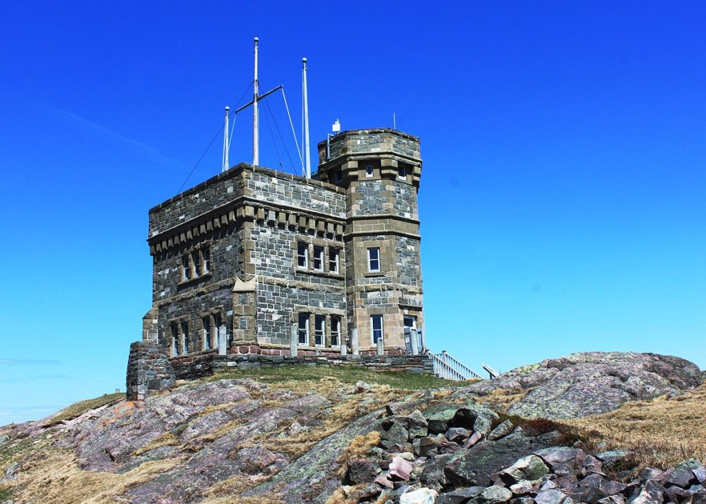Cabot Tower on Signal Hill, St. John’s, Newfoundland and Labrador, photographed in 2013.