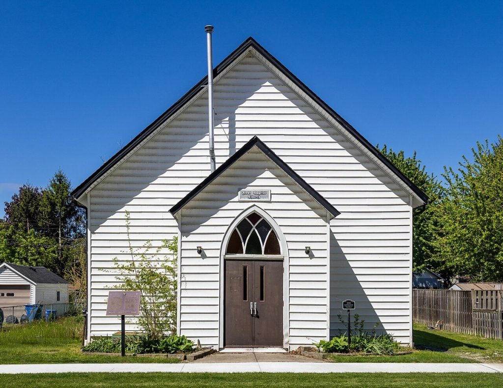 L’Église baptiste First Baptist d’Amherstburg (Ontario), photographiée en 2026.
