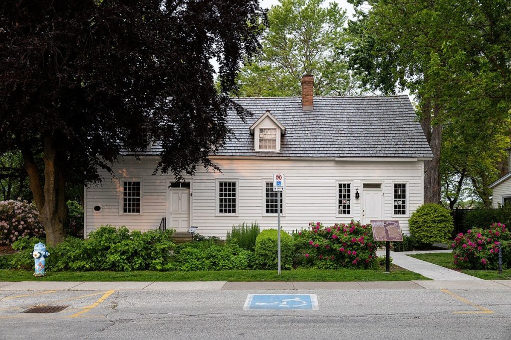 Park House Museum on the main street of Amherstburg, Ontario, photographed in 2025.