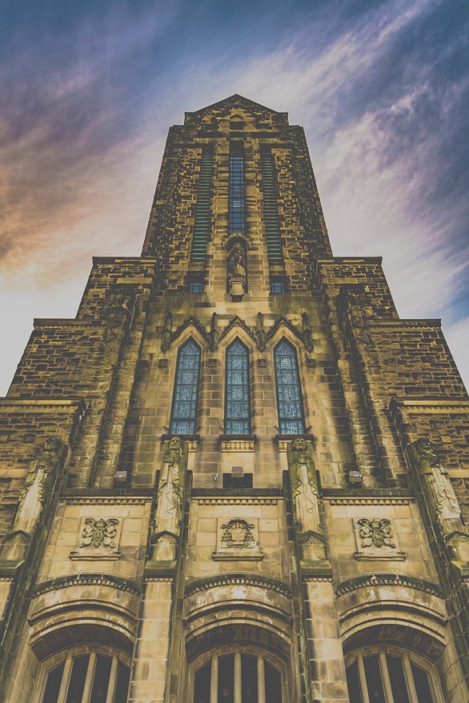 Our Lady of the Assumption Cathedral on St. George Street, Moncton, photographed in 2016.