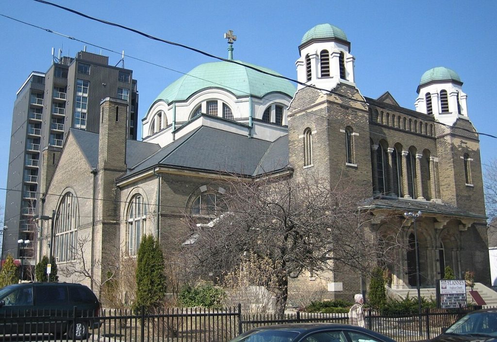 St. Anne’s Anglican Church in Toronto, photographed in 2009, before the fire that destroyed the historic building in June 2024.