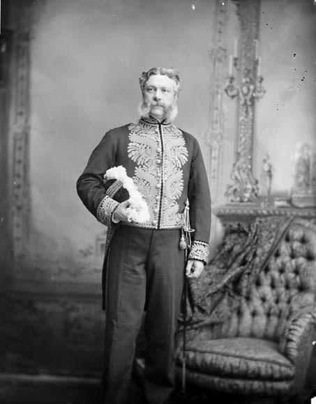Lieutenant-Governor Edgar Dewdney, April 1883 (Topley Studio).