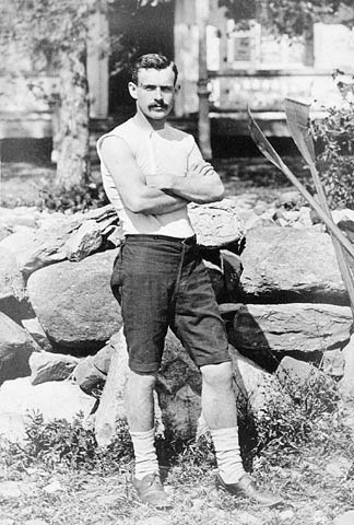 Ned Hanlan, world rowing champion, around 1878 (Notman & Sandham).