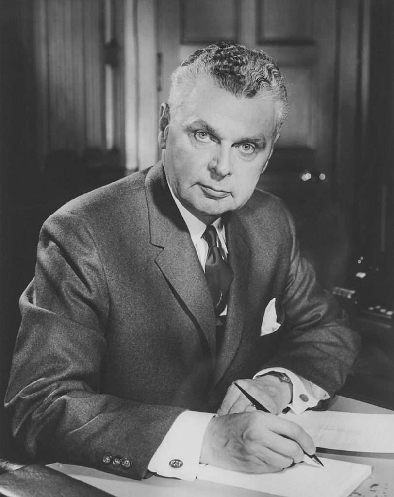 Prime Minister John G. Diefenbaker, 1957 (Gar Lunney).