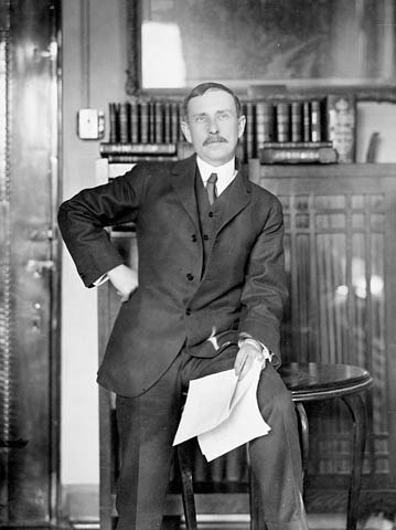 Arthur G. Doughty in his office.